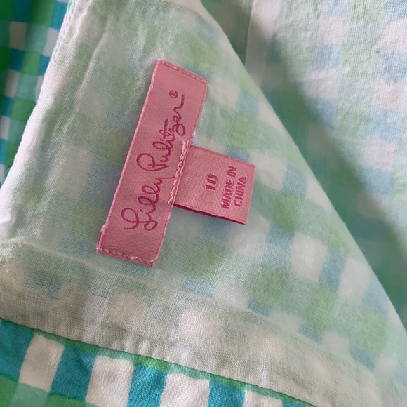 Gingham Lilly Pulitzer Skirt with Scalloped Hem - Picture 5 of 5